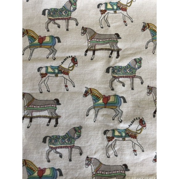 POMEGRANATE INC Horse Equestrian Paper Placemats & Cloth Napkin Set Cotton India - Picture 4 of 8